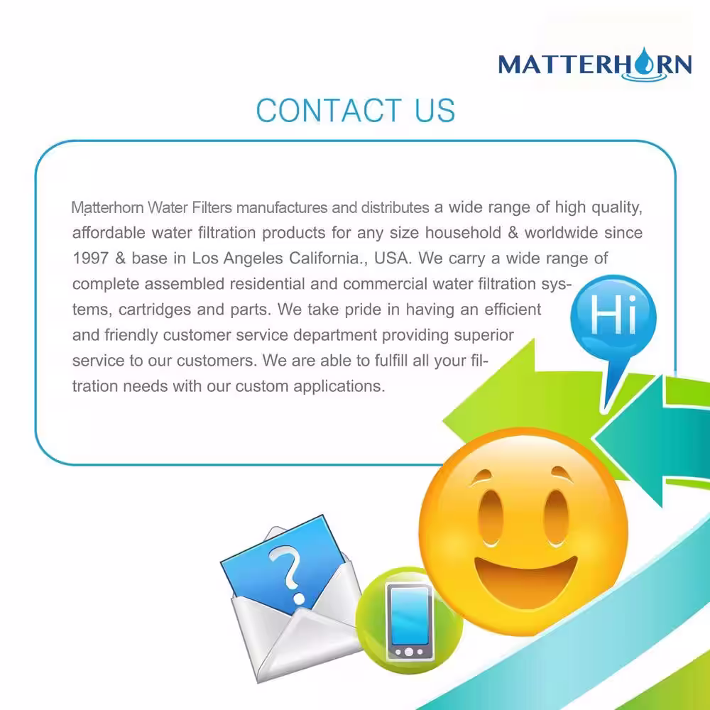 Matterhorn 5-Stage Under-Sink Superior Reverse Osmosis Water Filter System 50 GPD Membrane