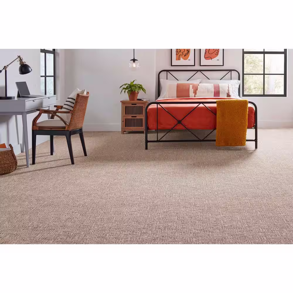 Home Decorators Collection Corry Sound  - French Fudge - Brown 38 oz. Polyester Pattern Installed Carpet