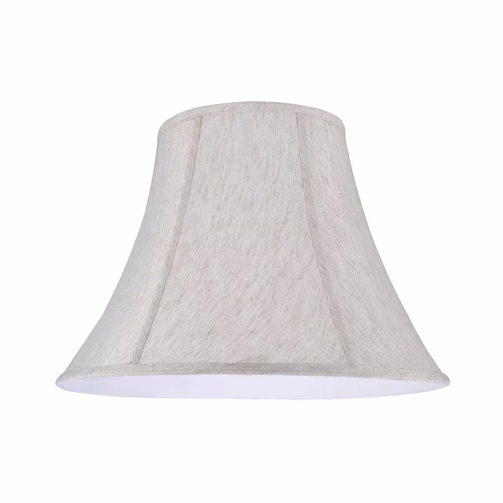 Aspen Creative Corporation 18 in. x 13 in. Linen White Bell Lamp Shade