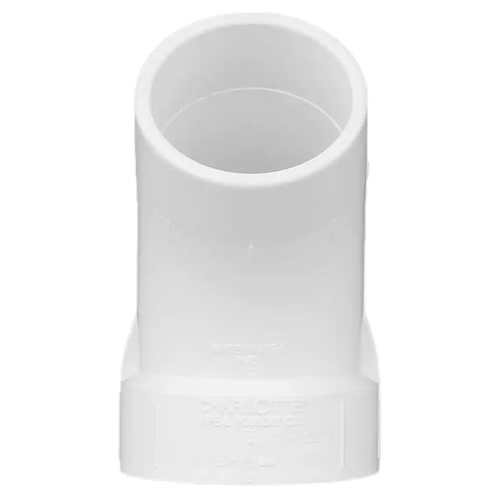Charlotte Pipe 1-1/2 in. PVC DWV 45-Degree Street Elbow Fitting