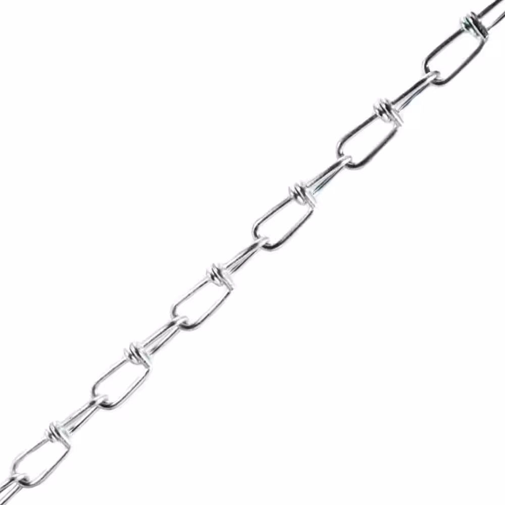 Everbilt #2/0 x 175 ft. Zinc Plated Steel Double Loop Chain