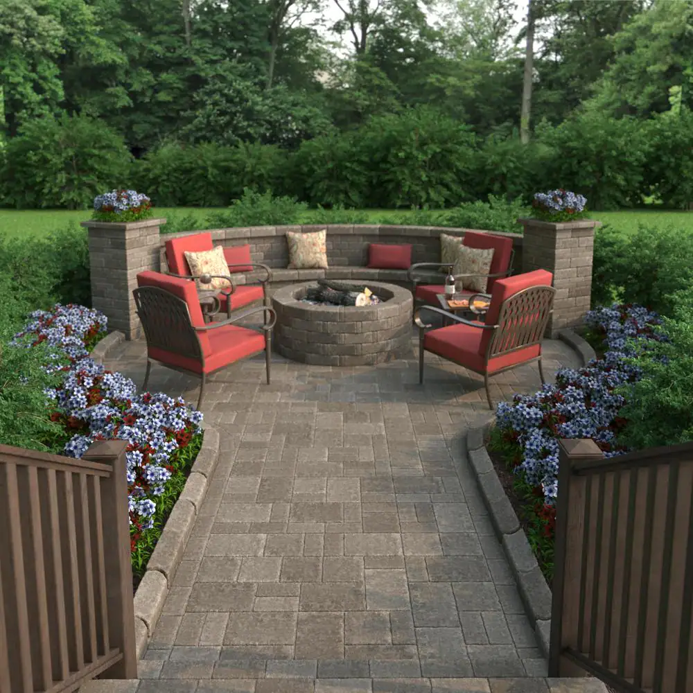 Pavestone RumbleStone Trap 3.5 in. x 10.25 in. x 7 in. Greystone Concrete Garden Wall Block