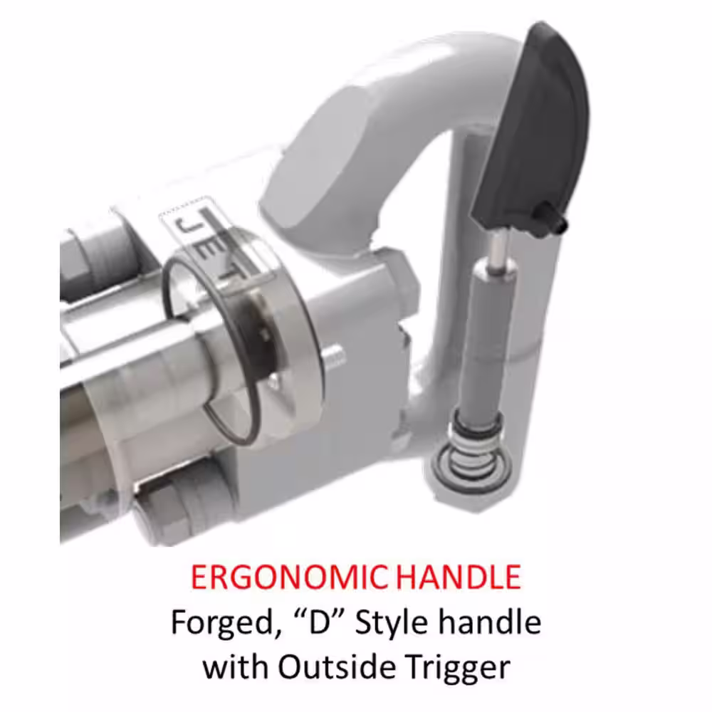 Jet 3 in. Stroke Hex Shank 4-Bolt Chipping Hammer