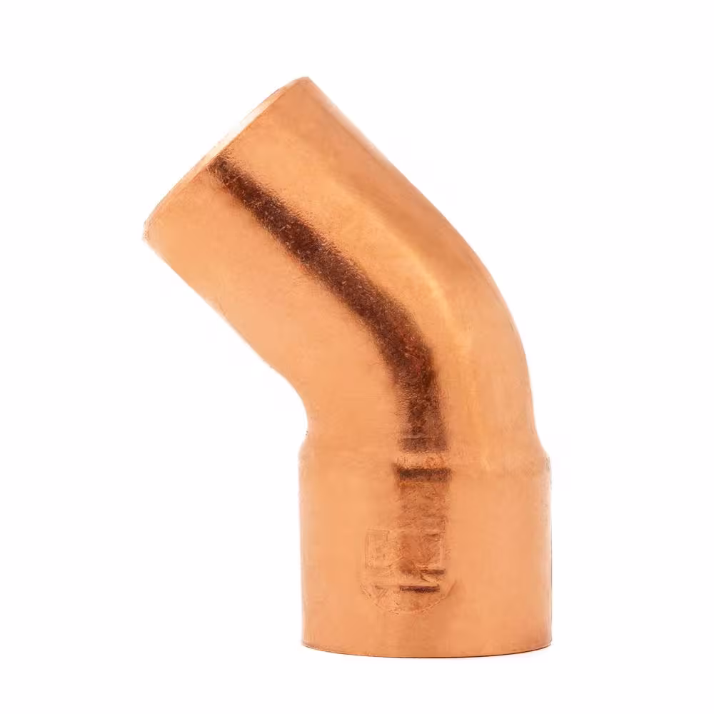 Everbilt 1 in. Copper Pressure 45-Degree Fitting x Cup Street Elbow Fitting