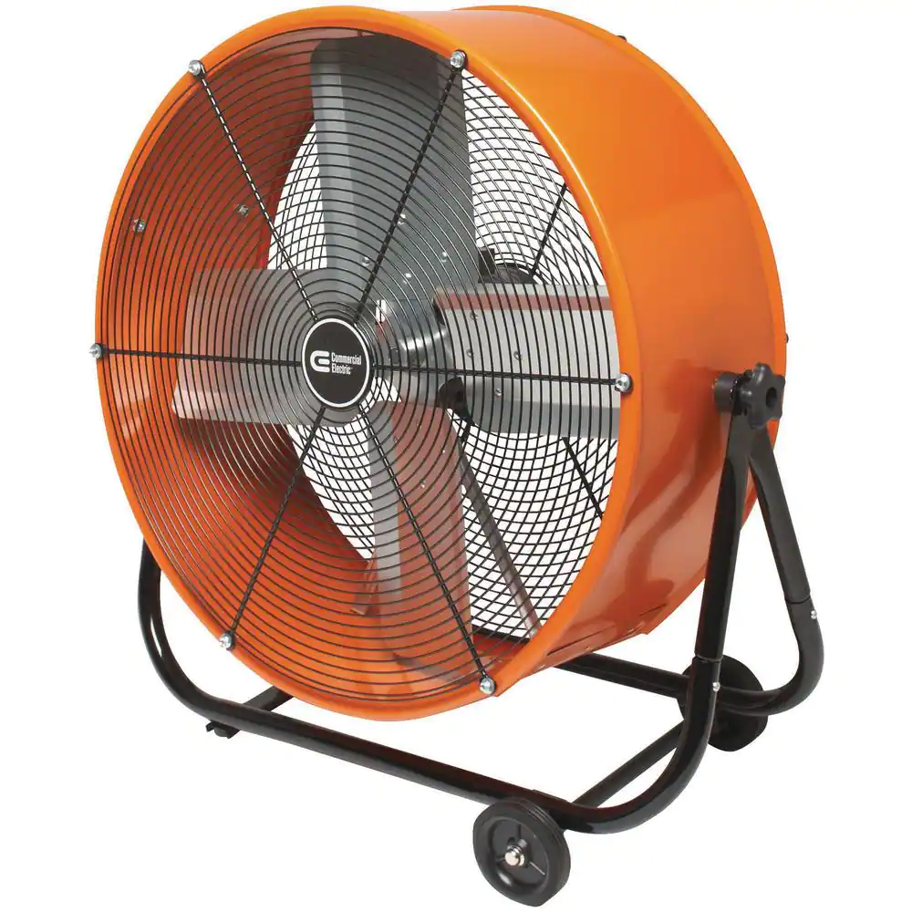 Commercial Electric 24 in. Heavy Duty 2-Speed Direct Drive Tilt Drum Fan