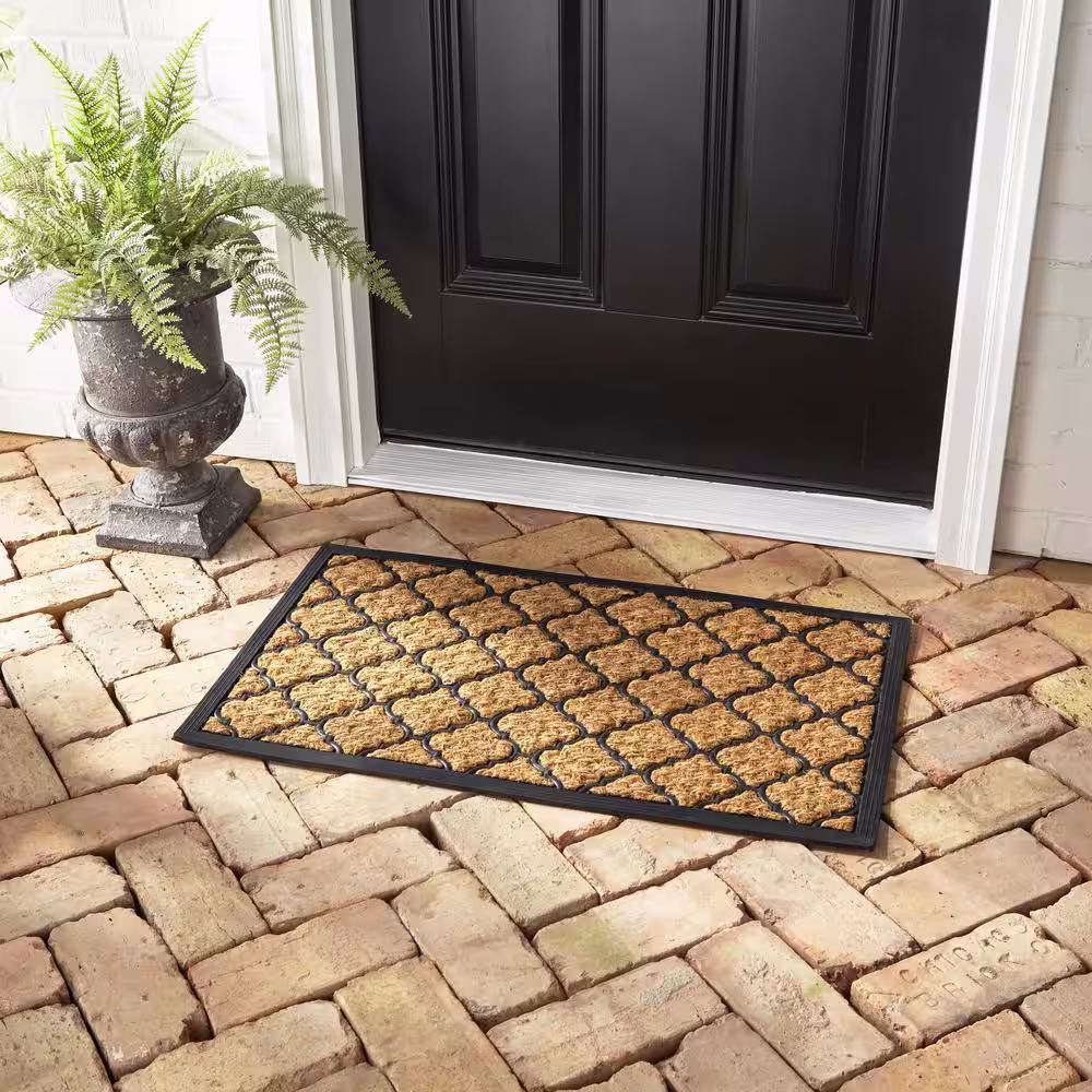 StyleWell Panama EMB 18 in. x 30 in. Rubber Backed Door Mat