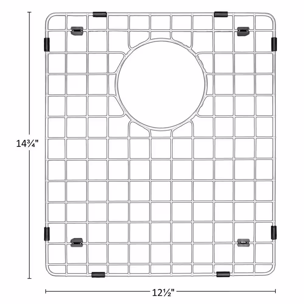 Karran 12-1/2 in. x 14-3/4 in. Stainless Steel Bottom Grid