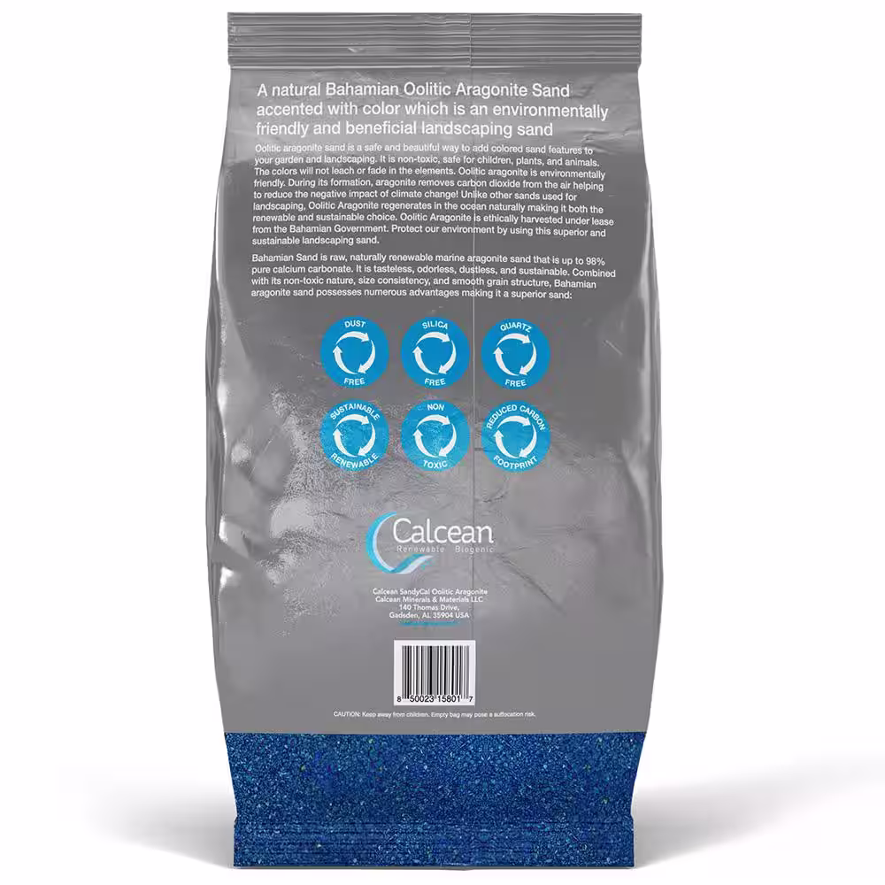 Calcean Renewable Biogenic 20 lbs. Landscaping Sand - Aqua Blue