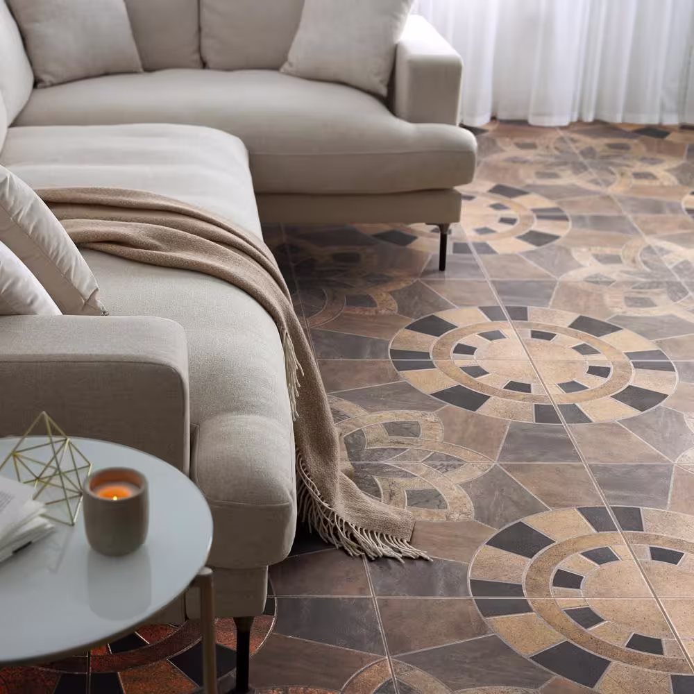 Merola Tile Cartago Azul 17-3/4 in. x 17-3/4 in. Ceramic Floor and Wall Tile (11.1 sq. ft./Case)