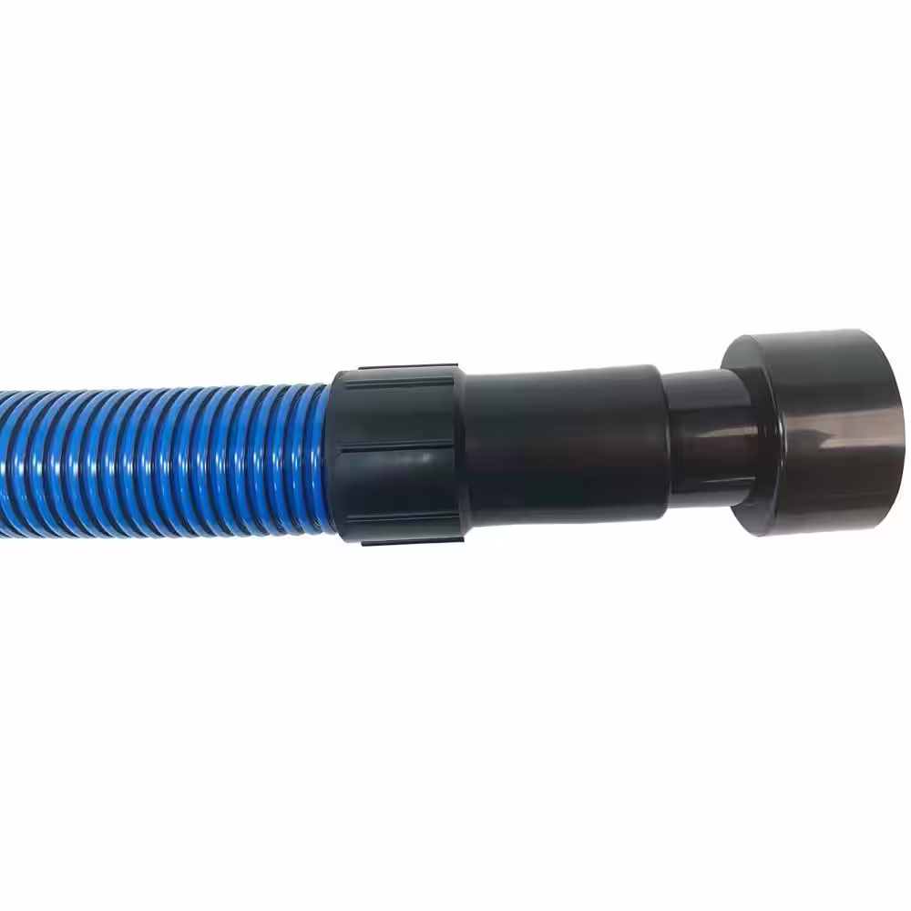 Cen-Tec 16 ft. Antistatic Vacuum Hose with Universal Power Tool Adapter Set for Wet/Dry Vacuums