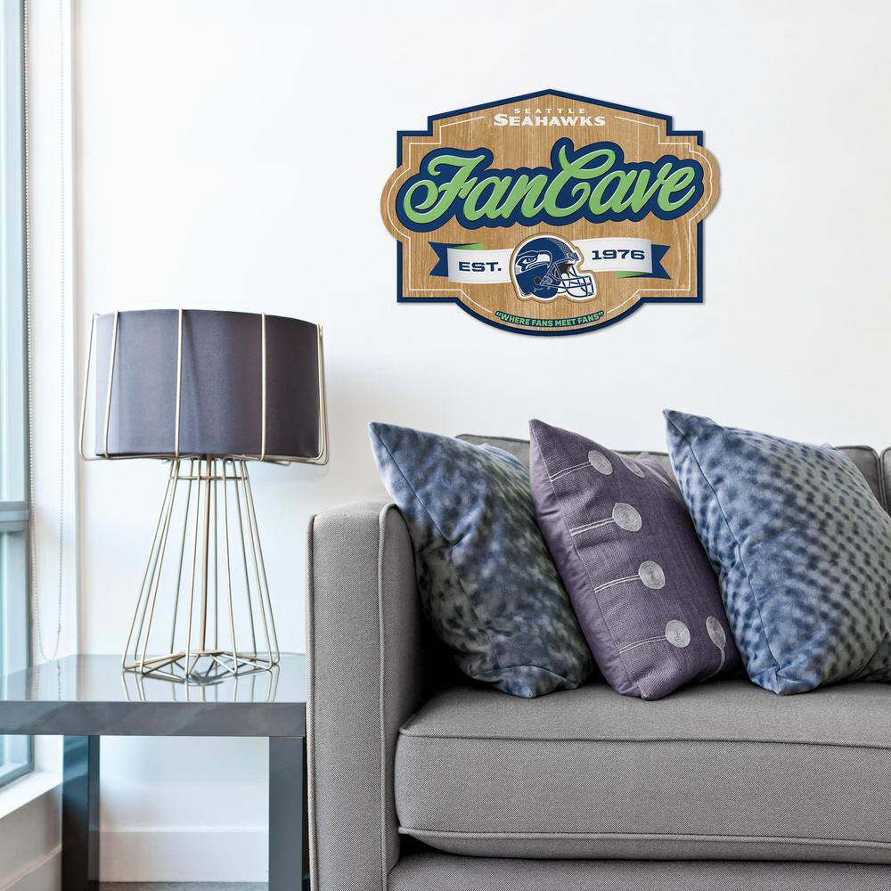 YouTheFan NFL Seattle Seahawks Fan Cave Decorative Sign
