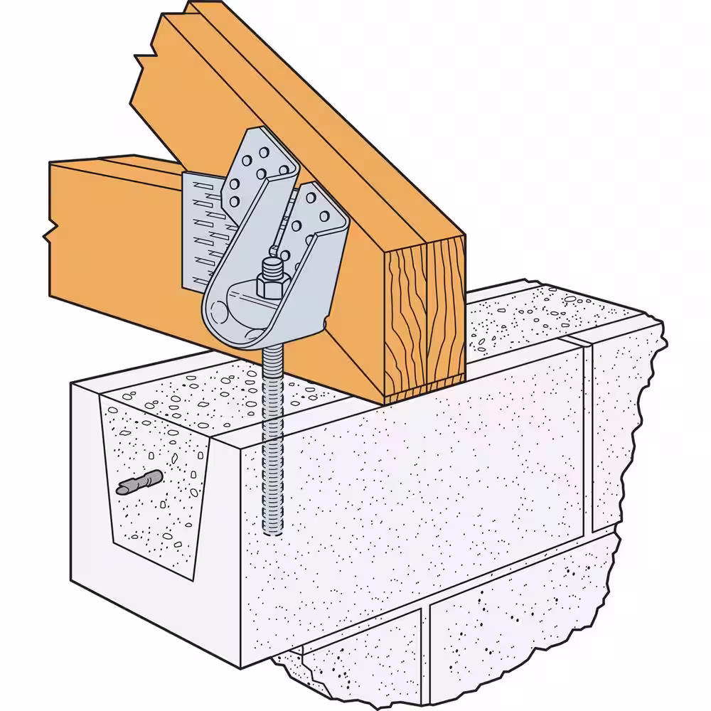 Simpson Strong-Tie VGT 7-Gauge Variable Girder Tiedown, Right Conceal
