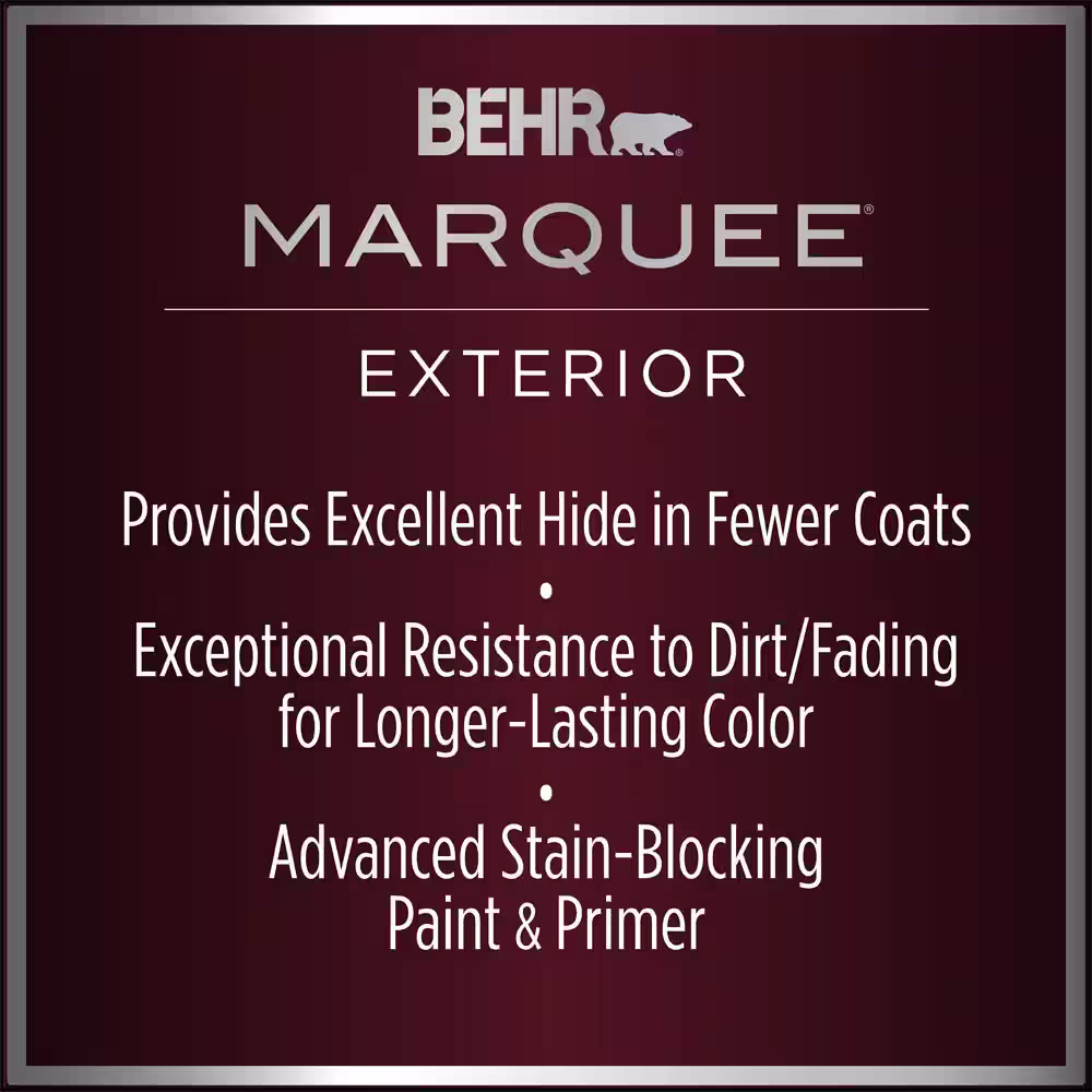 BEHR MARQUEE 5 gal. #QE-30 Keystone Flat Exterior Paint & Primer