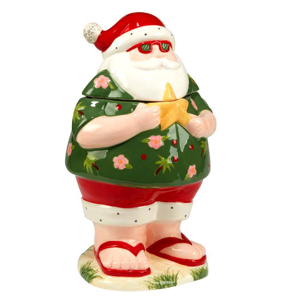 Certified International Santa's Wish 1-Pcs Ceramic 3-D Cookie Jar