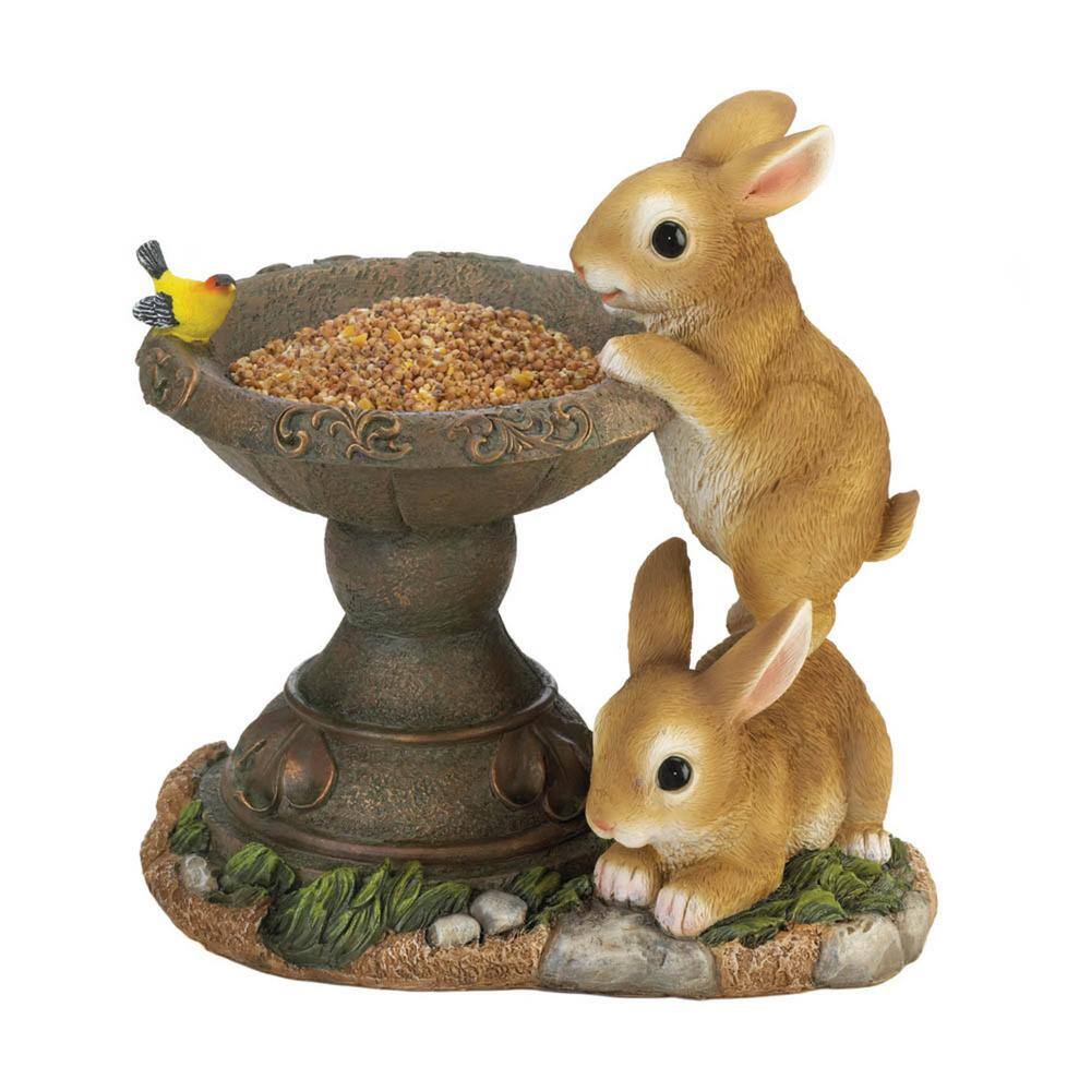 Zingz & Thingz Playful Bunnies Bird Feeder