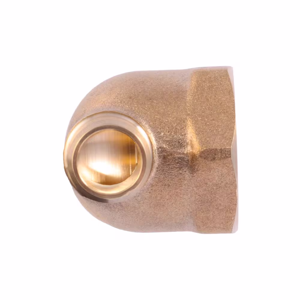SharkBite 1/2 in. PEX Crimp x 1/2 in. FNPT Brass 90-Degree Elbow Fitting