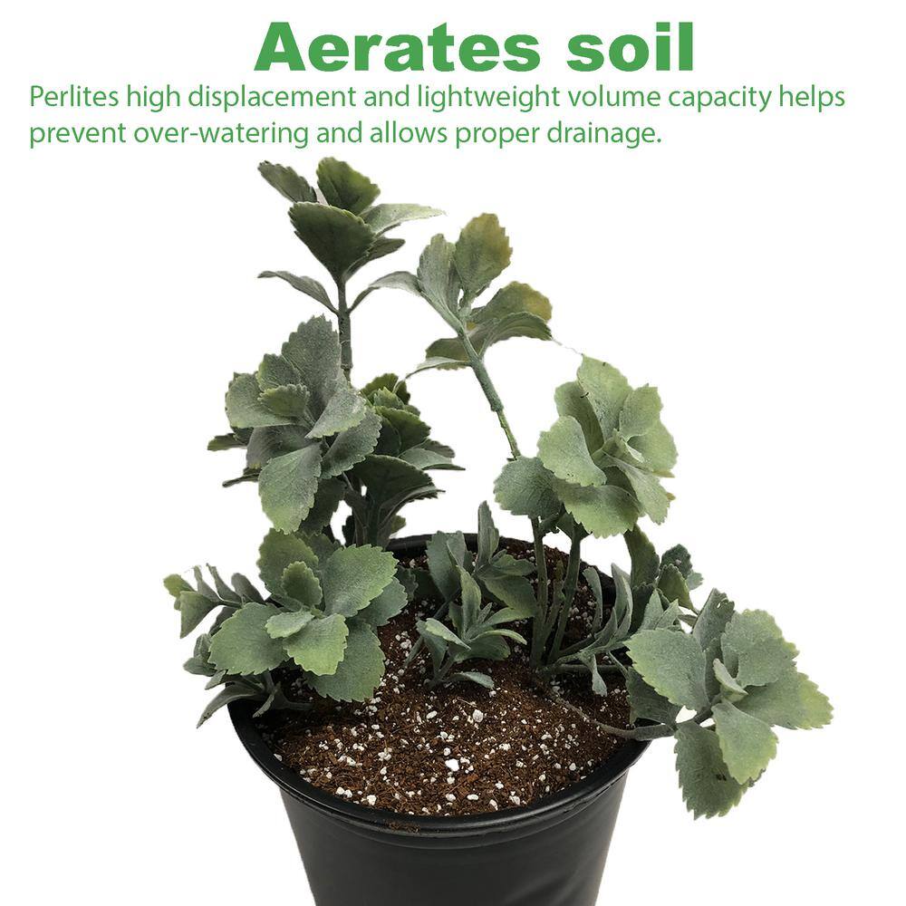 Viagrow 1 cu. ft./29 Qt. Organic White Perlite Planting Soil Additive and Growing Medium (80-Pack, Pallet)