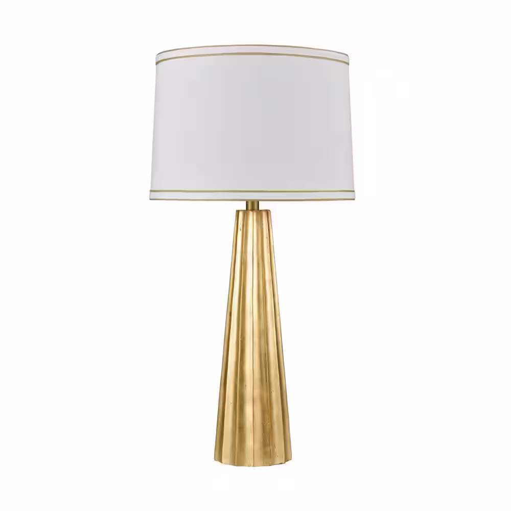 Titan Lighting Hightower 31 in. Gold Leaf Table Lamp