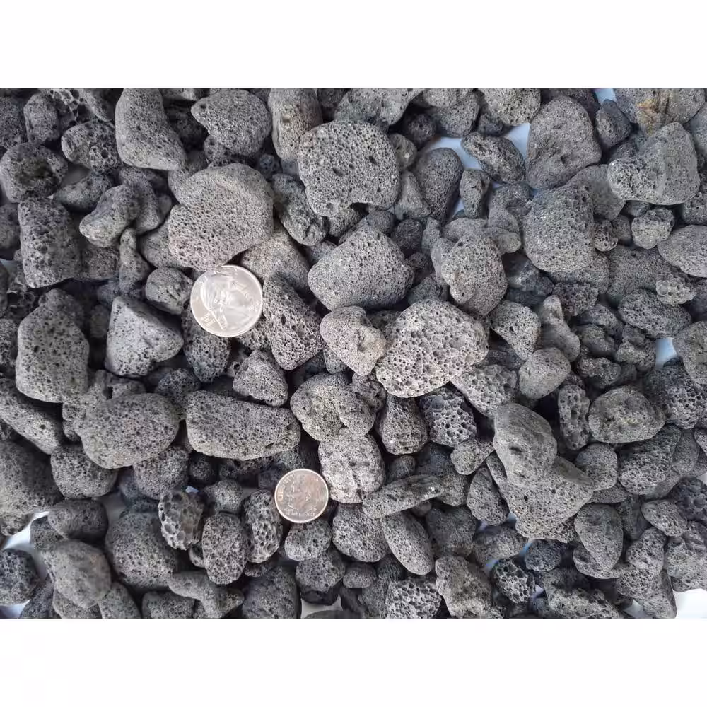 None Rock Ranch 0.25 cu.ft. 10 lbs. 1/2 in. to 1-1/2 in. Premium Tumbled Volcanic Lava Rock for Landscaping and Fire Features