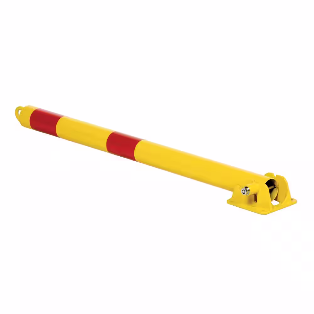 Vestil 36 in. x 2.5 in. Dia Yellow Steel Fold Down Bollard