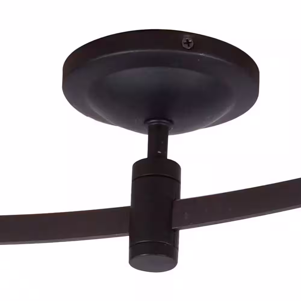 Cresswell 8 ft. 6-Light Oil Rubbed Bronze Integrated LED Flex Track Lighting Kit