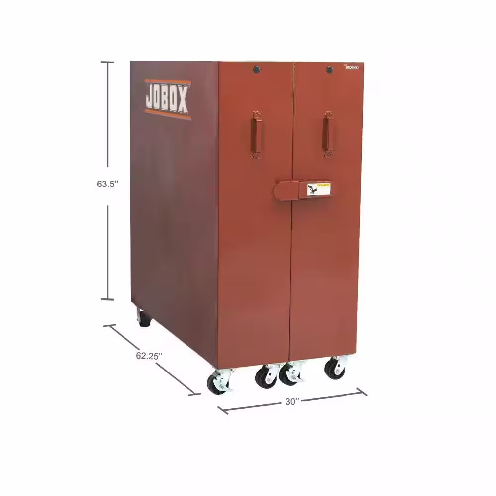 Crescent Jobox Steel Freestanding Garage Cabinet in Brown (62 in. W x 64 in. H x 30 in. D)