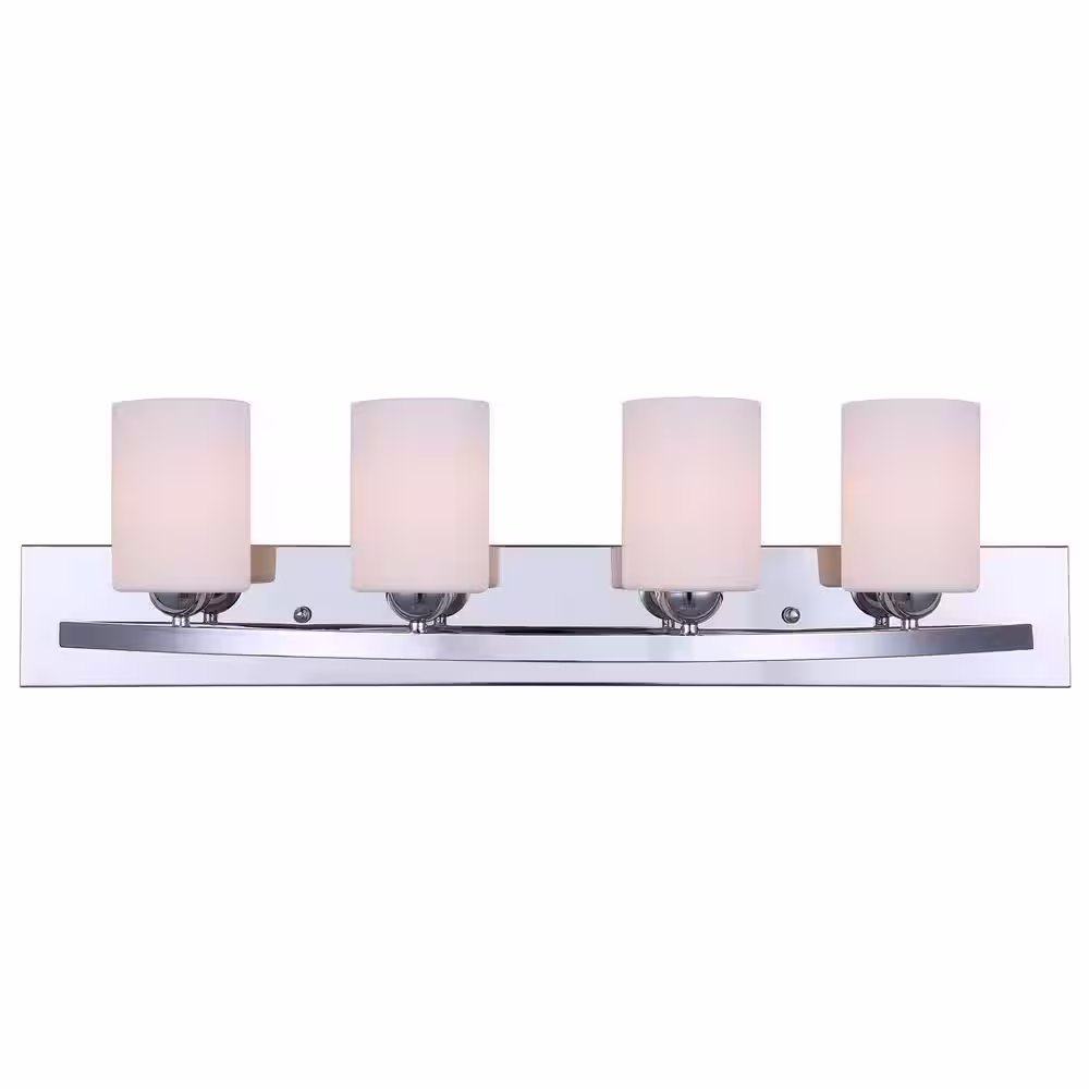 CANARM Hampton 4-Light Chrome Bath Light
