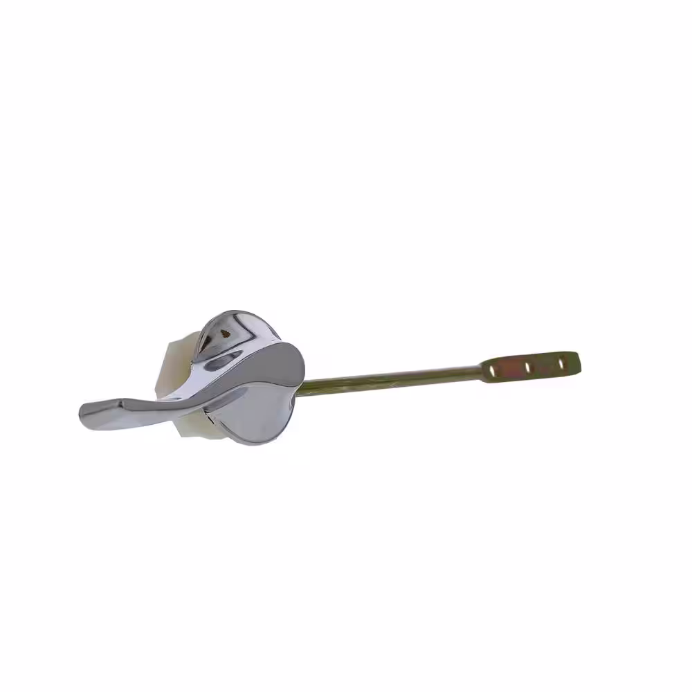 JONES STEPHENS Universal Economy Toilet Tank Trip Lever for Front Mount with 8 in. Metal Arm and Metal Handle in Chrome
