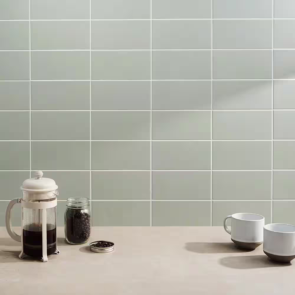 Ivy Hill Tile Tori Green 8 in. x 4 in. Matte Ceramic Wall Tile (28 Pieces, 6.02 sq. ft./Case)