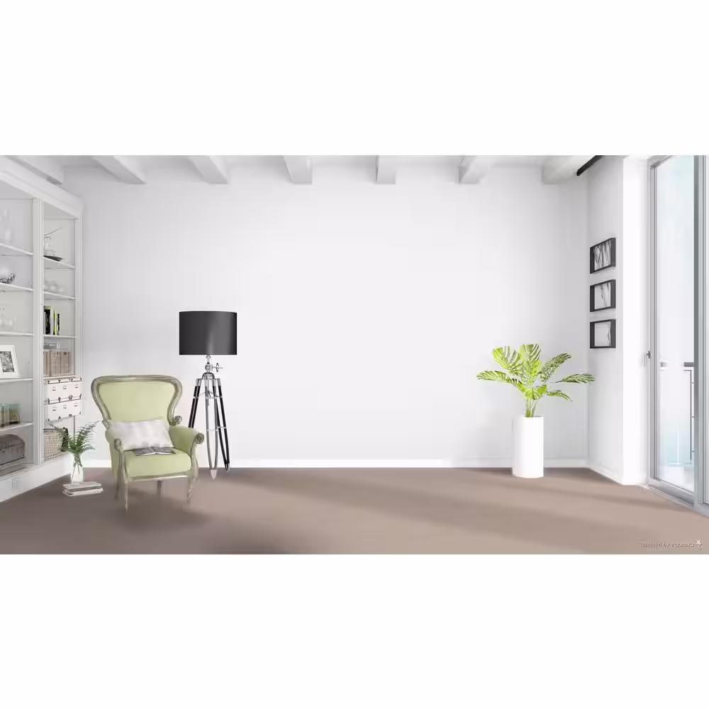 Home Decorators Collection Delicate Flower  - Honeycup - Beige 40 oz. SD Polyester Texture Installed Carpet