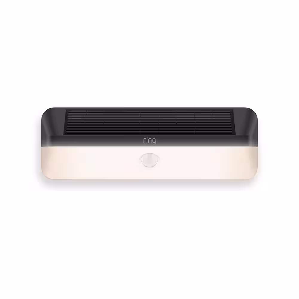 Ring Smart Lighting Solar LED Wall Light, Black