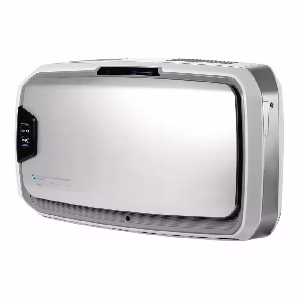 Fellowes AeraMax PureView PRO AM4 PC True HEPA 1400 sq. ft. Wall-Mountable Allergen Remover Stainless Air Purifier