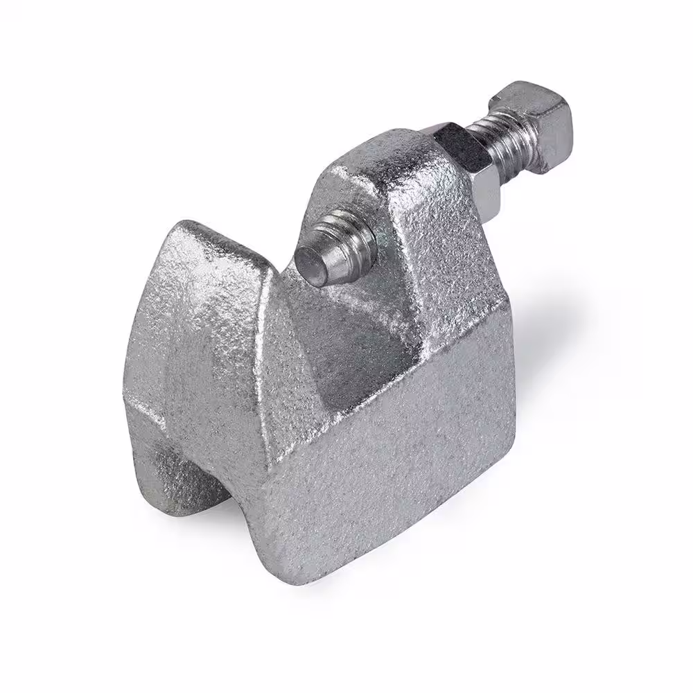 The Plumber's Choice Junior Beam Clamp for 3/8 in. Threaded Rod in Electro Galvanized Steel