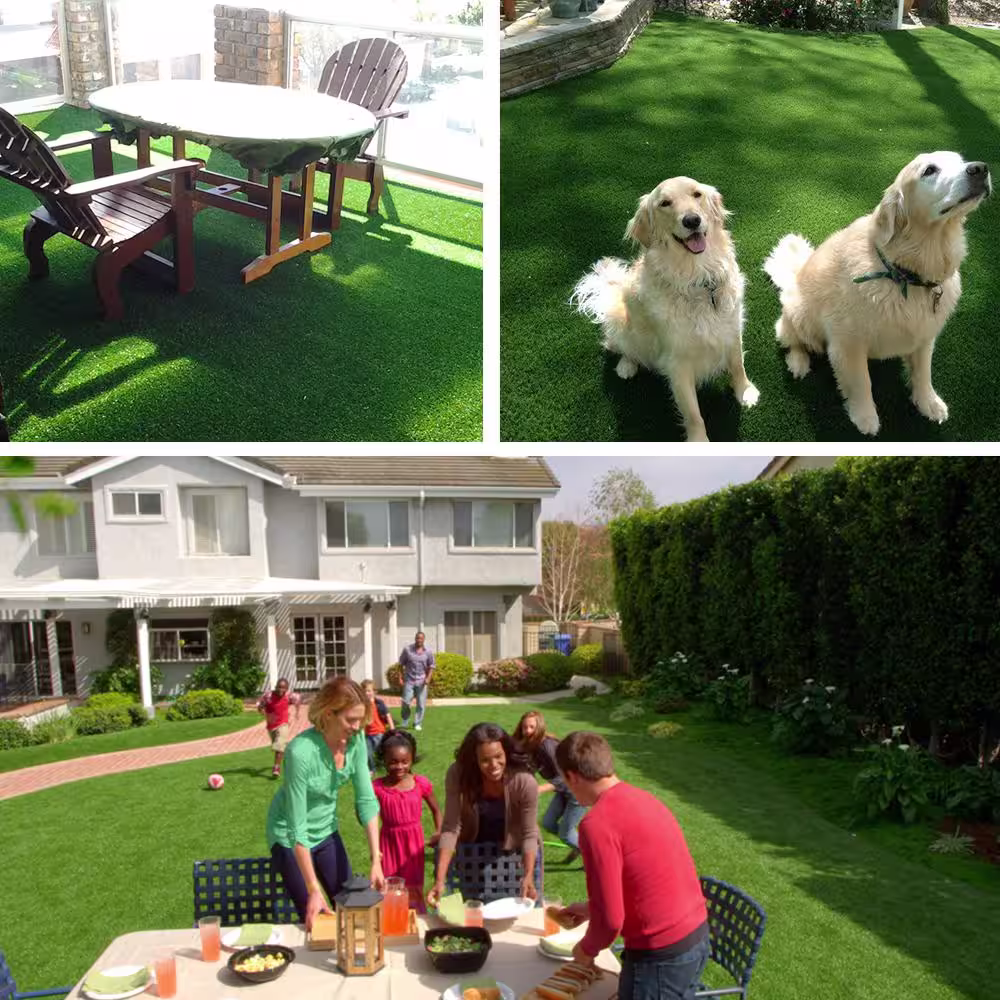 LITA 1.38in Pile Height 11 ft. W x Cut to Length Green Artificial Grass Turf