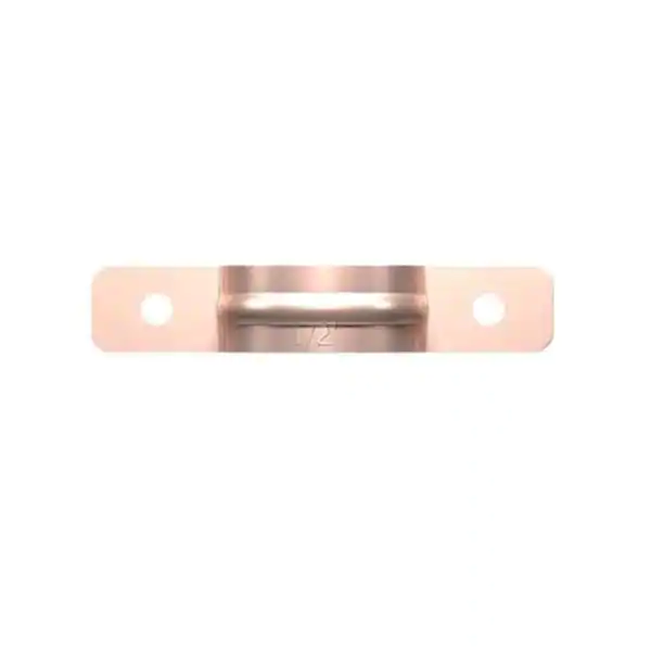 Oatey 1/2 in. Copper 2-Hole Pipe Hanger Strap (10-Pack)