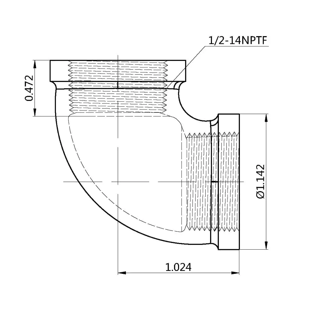 Everbilt 1/2 in. FIP 90-Degree Brass Elbow Fitting