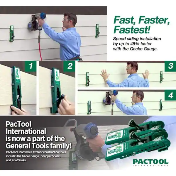 PacTool Gecko Gauge Siding Gauges for 3/8 in. LP Siding (1-Set per Package)