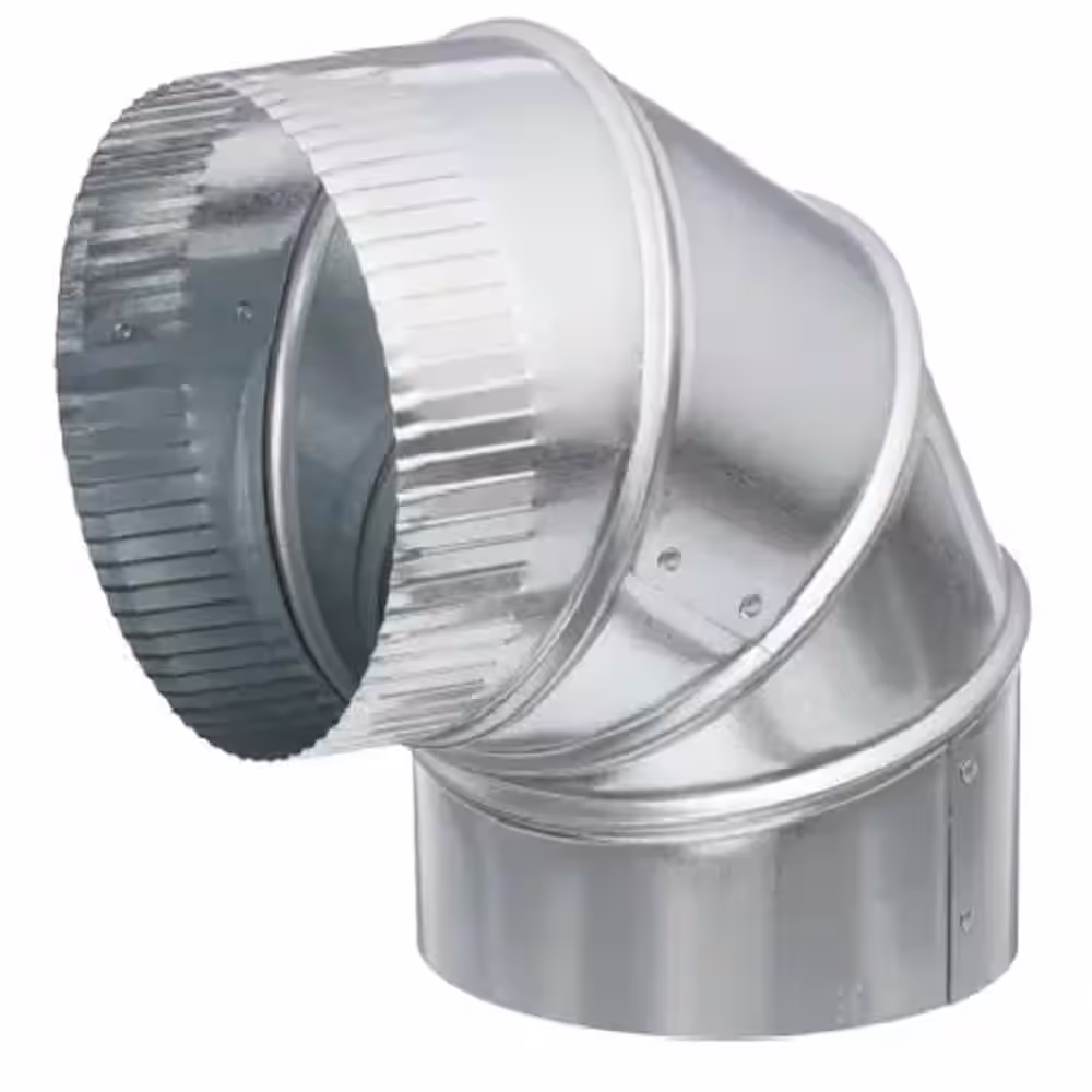 Master Flow 14 in. 90-Degree Round Adjustable Elbow