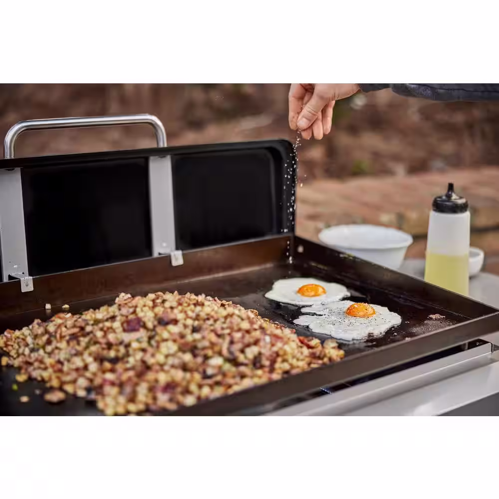 Weber 4 Burner Propane Gas Grill 36 in. Flat Top Griddle in Black