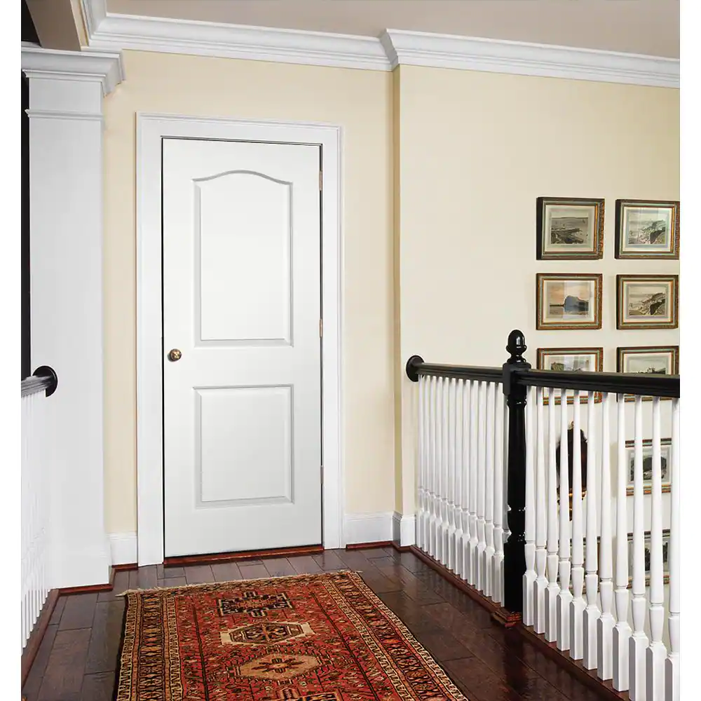 JELD-WEN 30 in. x 80 in. 2 Panel Princeton Primed Smooth Molded Composite MDF Interior Door Slab