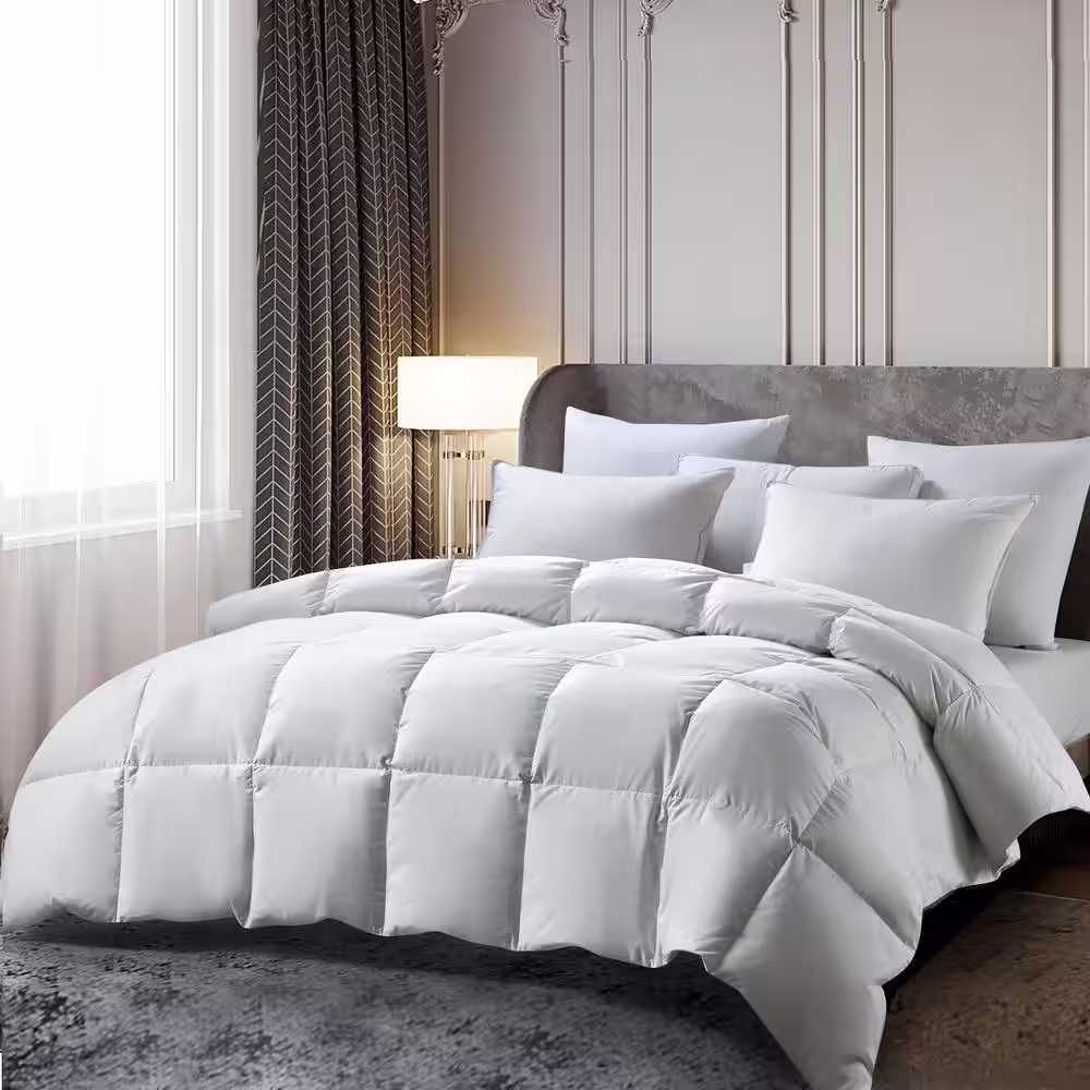 Beautyrest King 100% Cotton All Seasons Down and Feather Filled Comforter