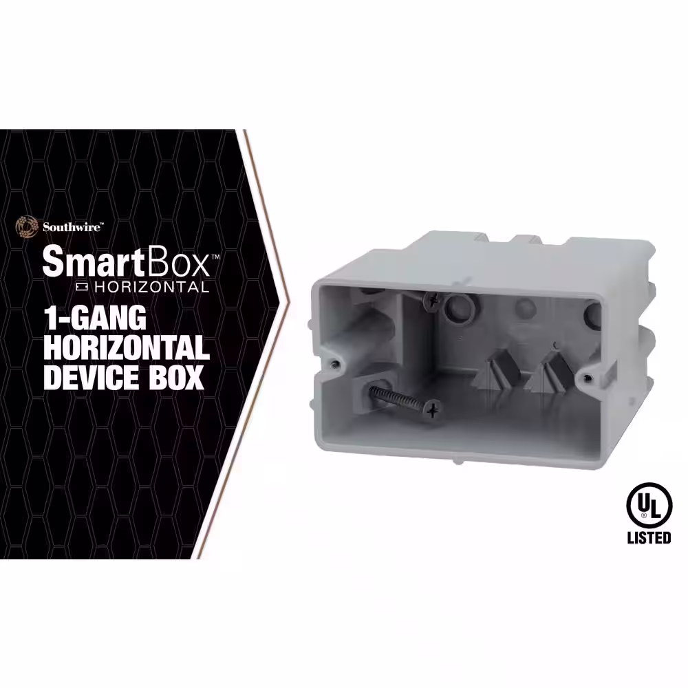 Southwire Smart Box 1-Gang Horizontal Adjustable Depth Device Box