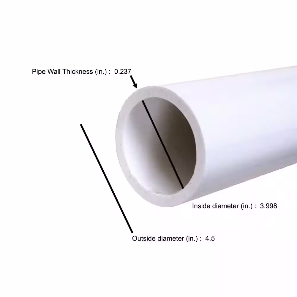 VPC 4 in. x 24 in. PVC Foam Core Sch. 40 Pipe