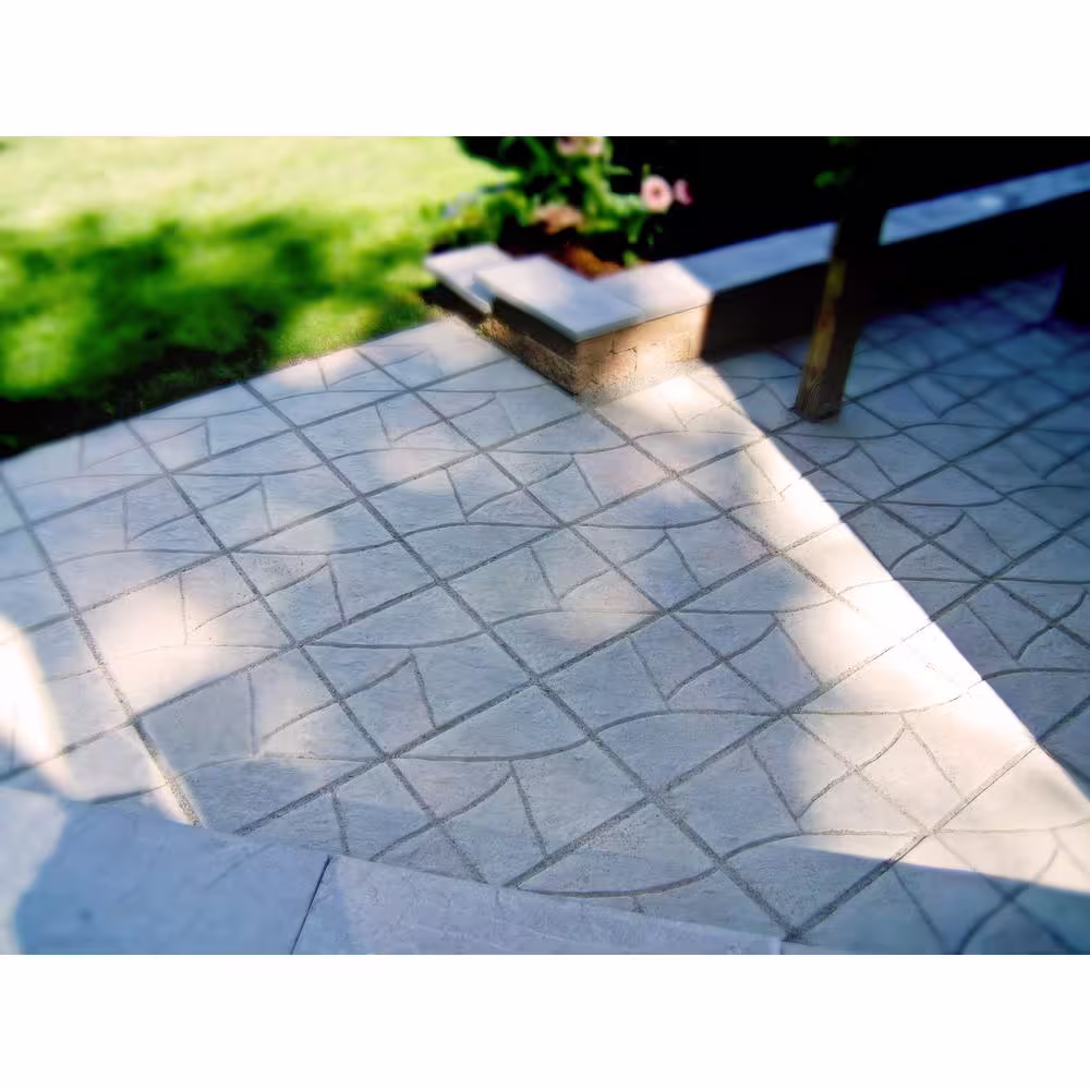 Nantucket Pavers 17.5 in. x 17.5 in. Stone Design Square Gray Variegated Concrete Paver (46-Pieces/97 sq. ft./Pallet)