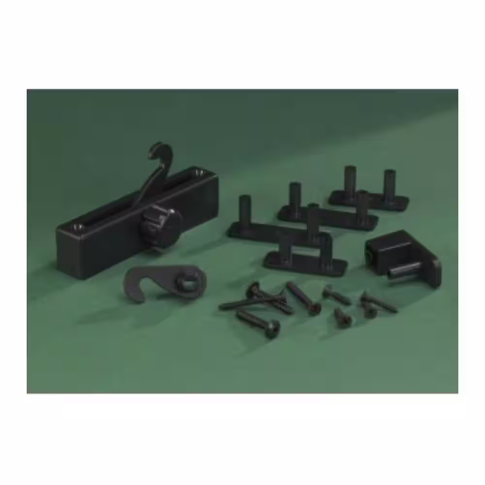 Spectrum Black Folding Door Lock