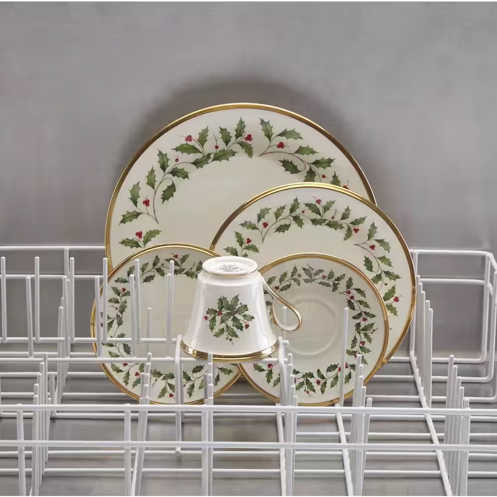 Lenox Holiday 5-Piece Traditional Ivory Bone China Dinnerware Set (Service for 1)