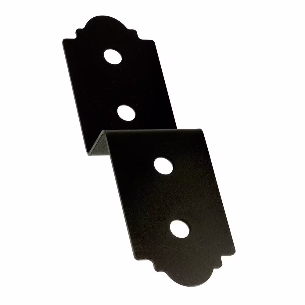 Simpson Strong-Tie Outdoor Accents Mission Collection 3 in. ZMAX, Black Powder-Coated Deck Joist Tie for 2x Nominal Lumber