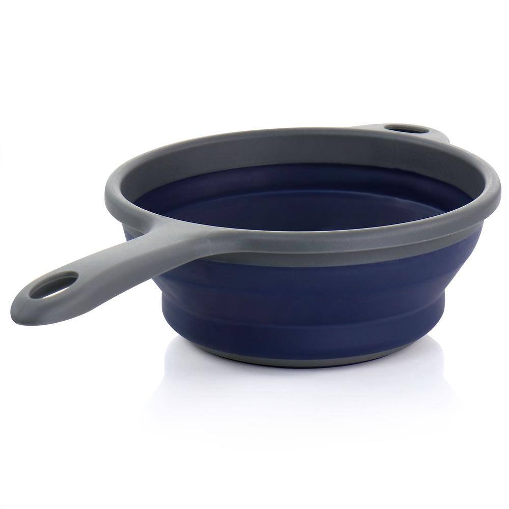 Oster Navy Bluemarine Collapsible Polypropylene Colander with Handle