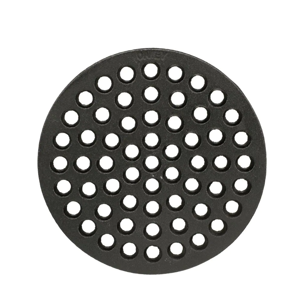 Oatey Round 6-1/4 in. Black Cast Iron Floor Drain Cover