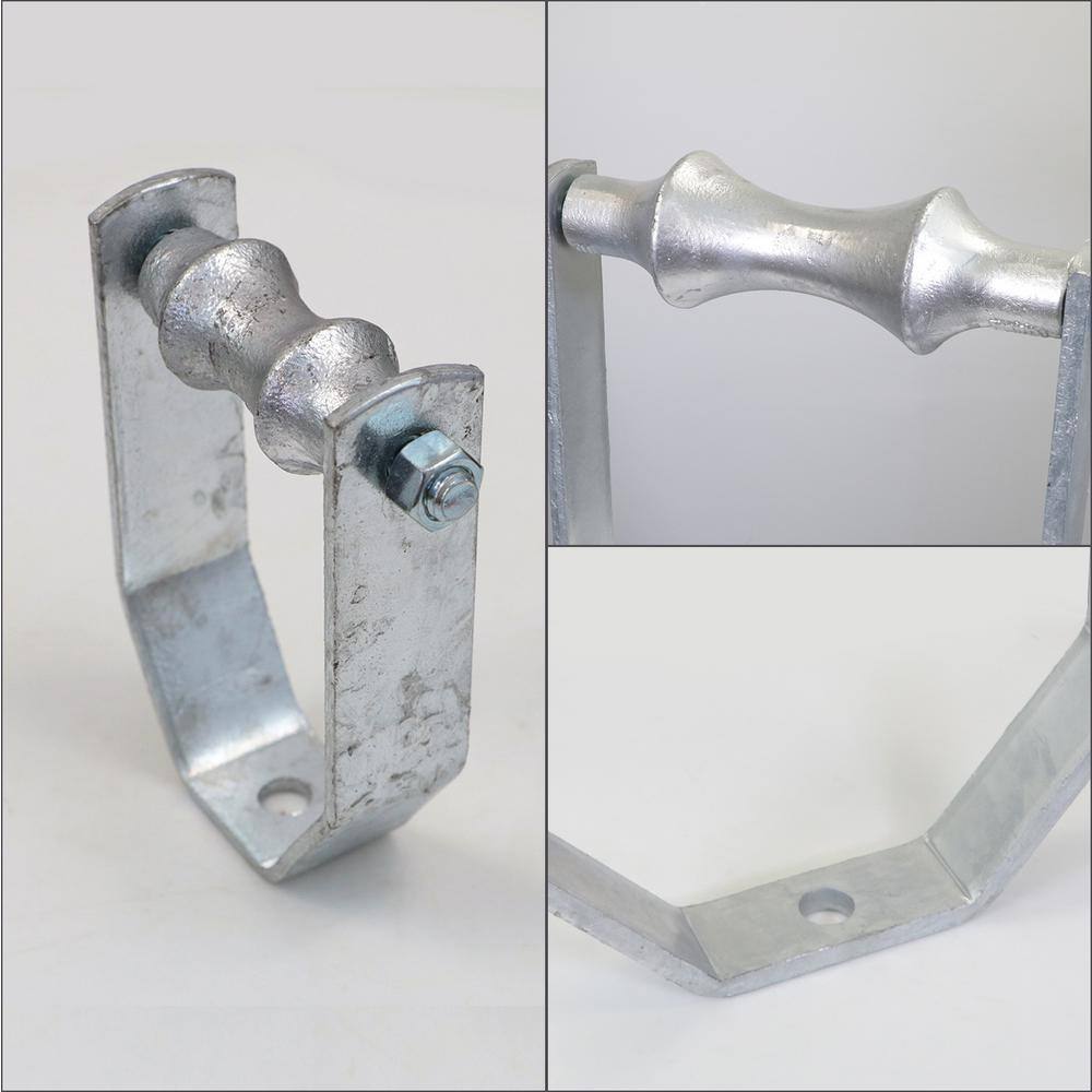 The Plumber's Choice 6 in. Galvanized Steel Hot Dipped Clevis Roller Hanger (5-Pack)